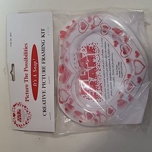 Vintage‎ Picture Frame Acrylic Fil-A-Frame (Craft Frames) (1990s) - Heart